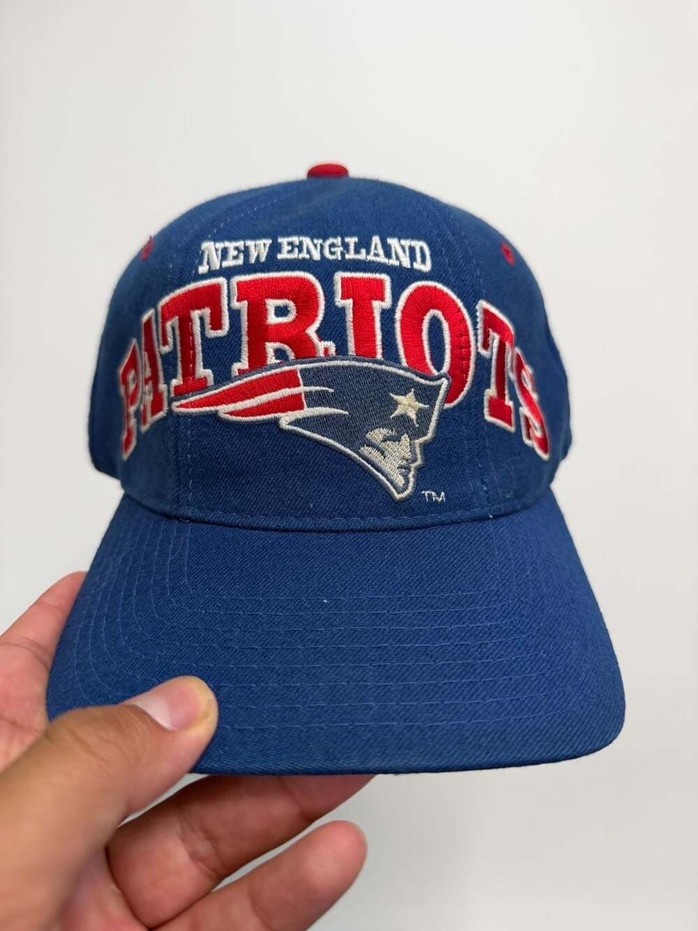 Vintage New England Patriots Starter Pro Line Tri-Power Snapback Hat *Patent Pen